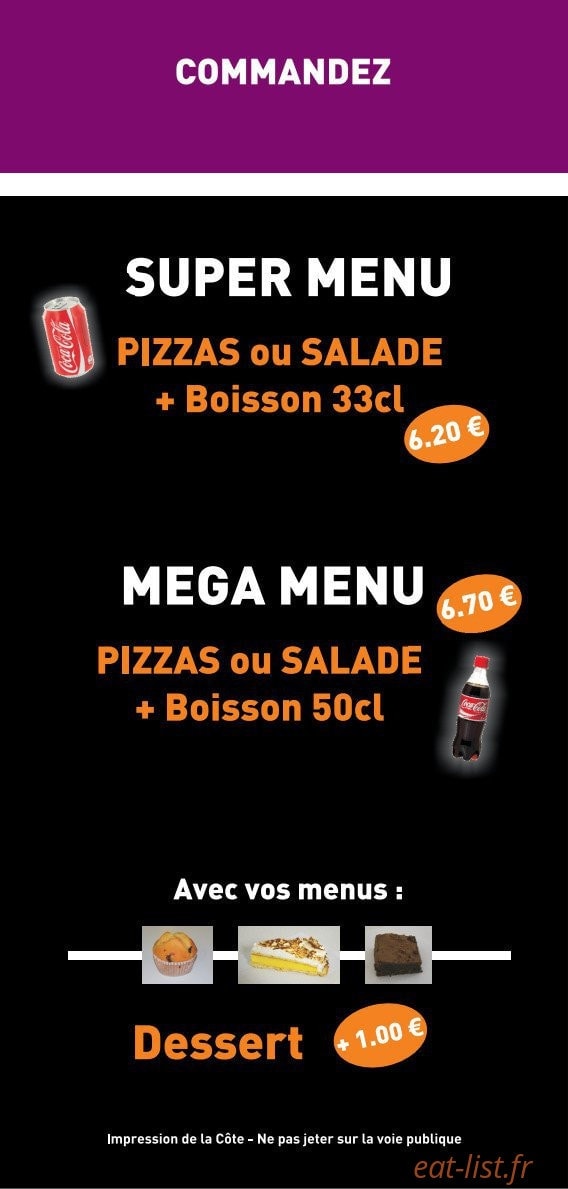 Super Pizza — carte page 6