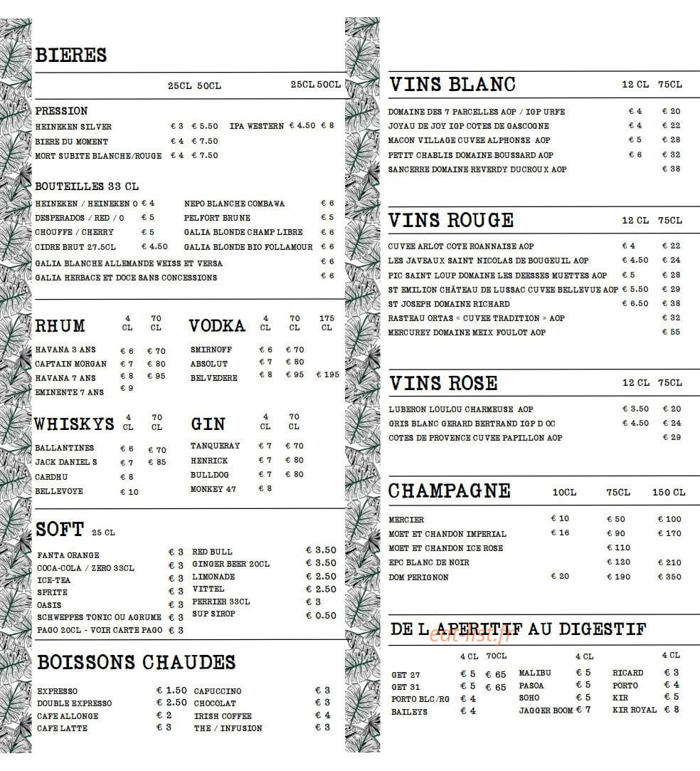 The Monkey — carte page 2
