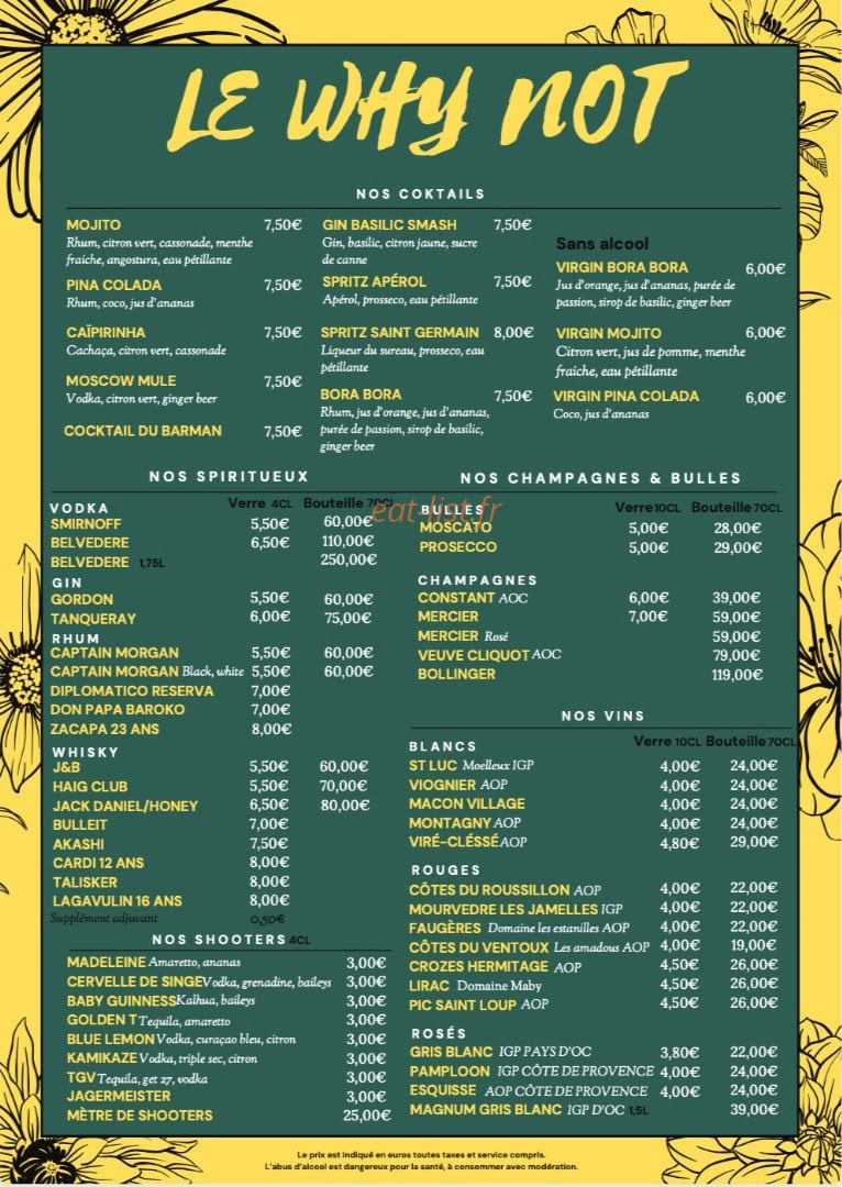 Why Not — carte page 2