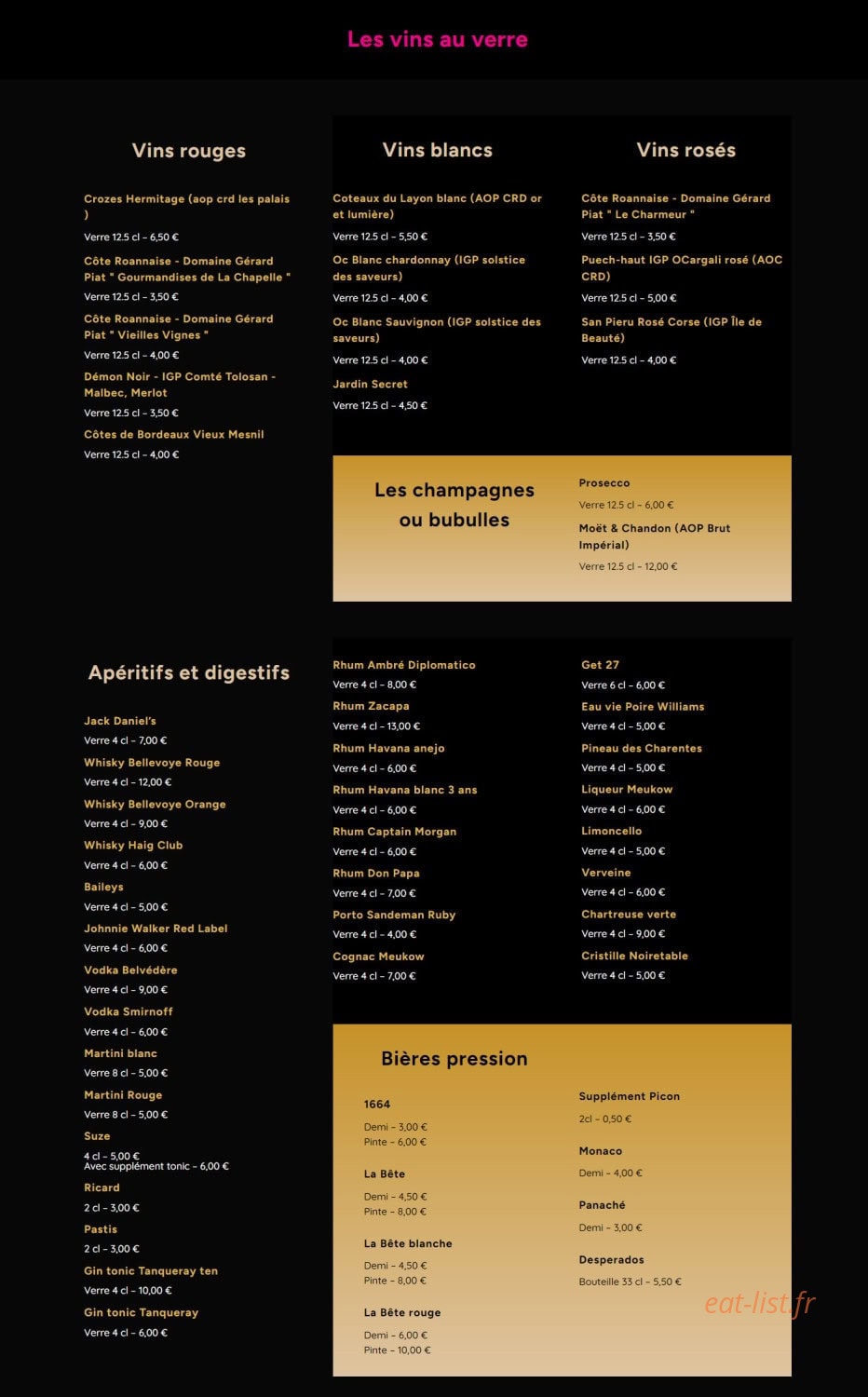 La Terrasse du Lac — carte page 3
