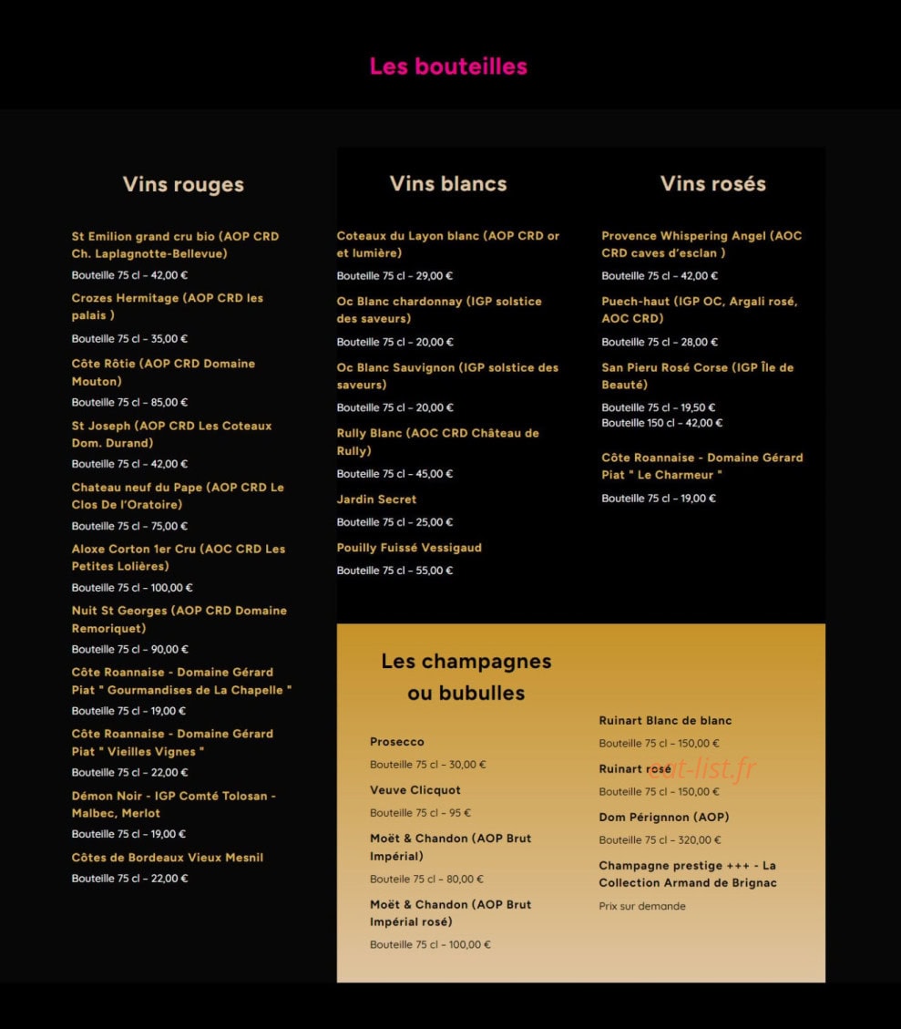 La Terrasse du Lac — carte page 2