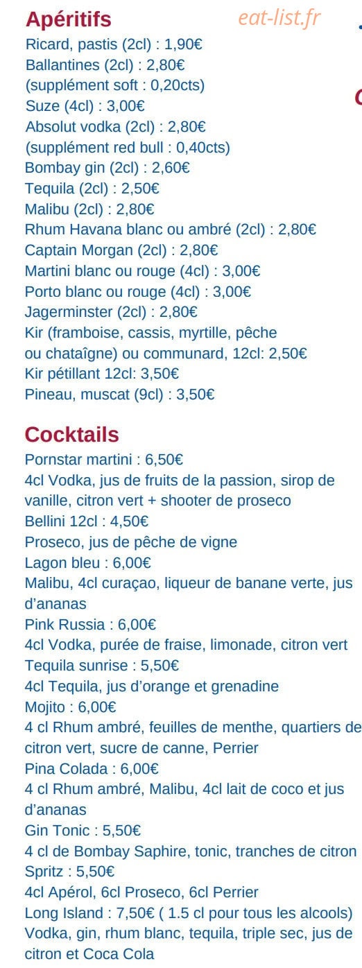 Le Farn'iente — carte page 5