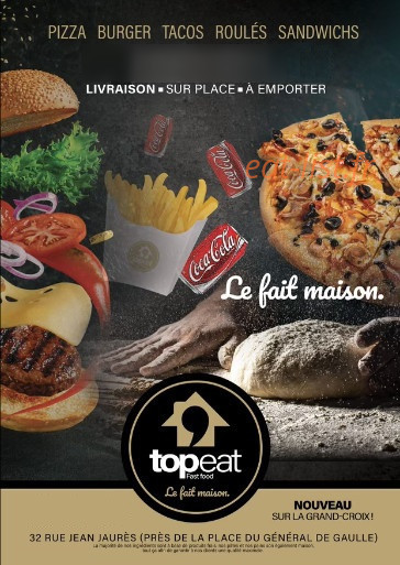 Top Eat — carte page 1