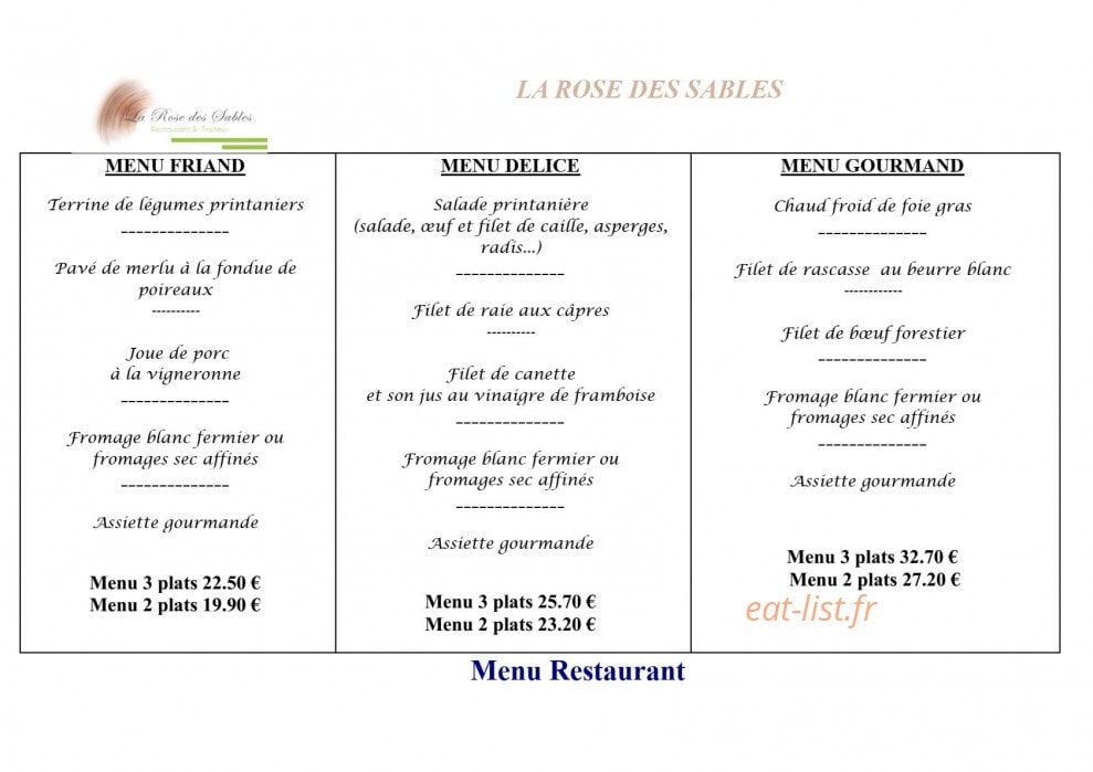 La rose des sables — carte page 2