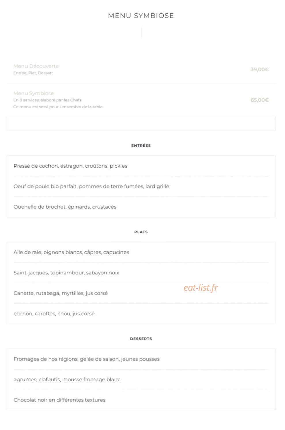 Symbiose — carte page 1