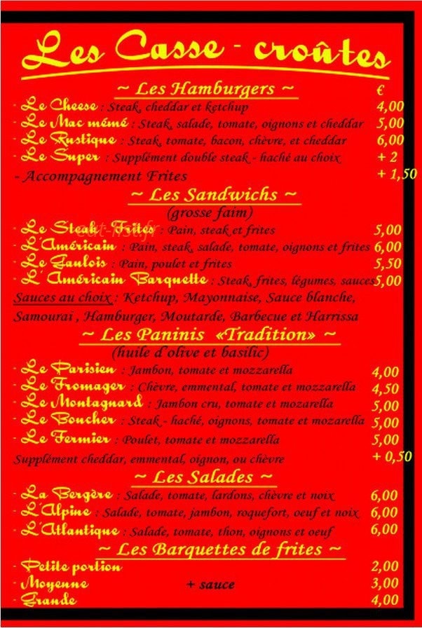 Chez Mémé — carte page 3
