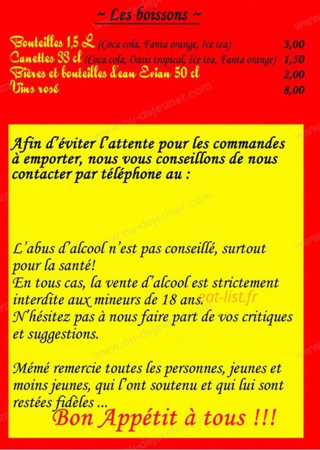 Chez Mémé — carte page 4