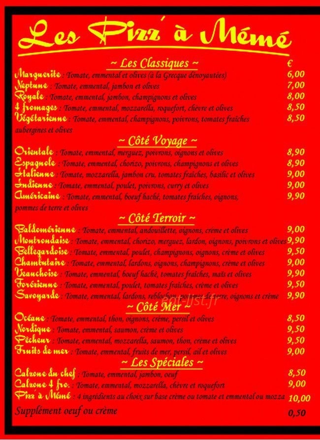Chez Mémé — carte page 2