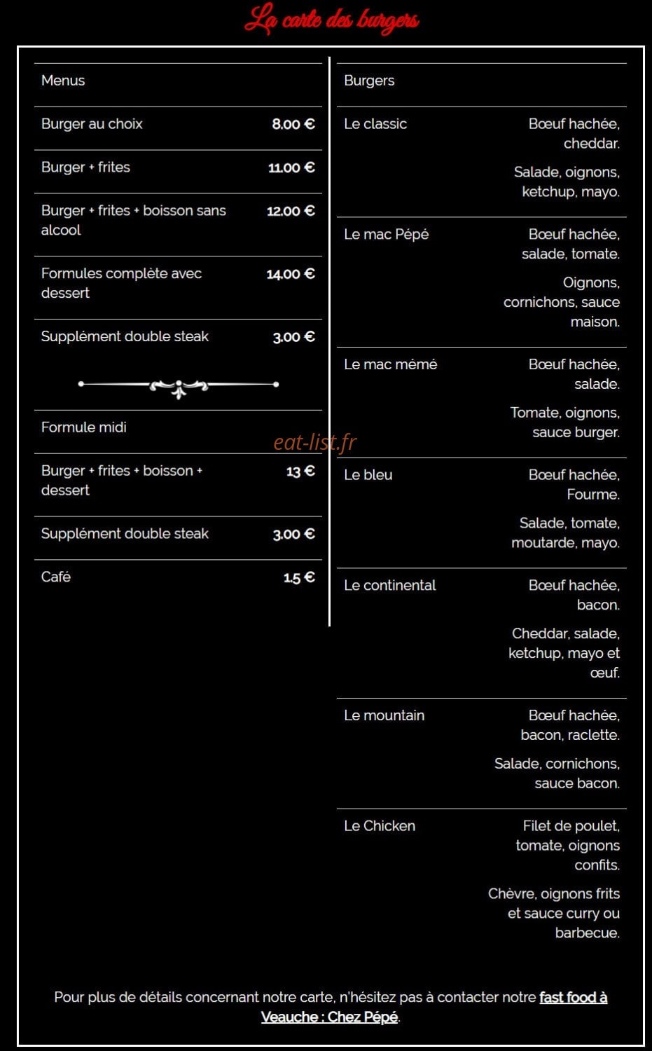 Chez Pépé — carte page 5