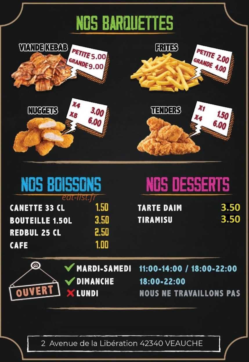 Tacos’Land — carte page 3