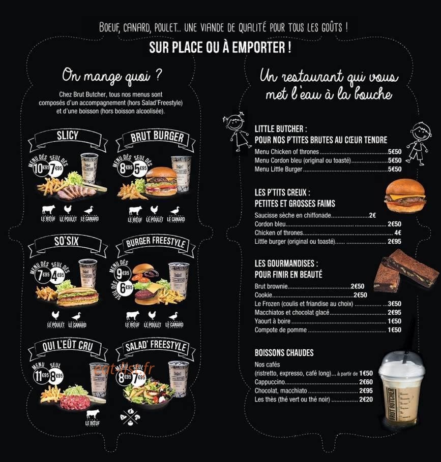 Brut Butcher — carte page 1