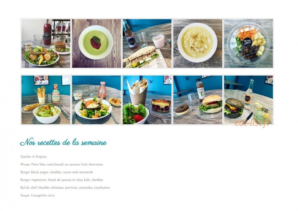 Mon bar à saveurs — carte page 2