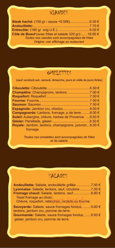 Le Trio Pizz — carte page 5