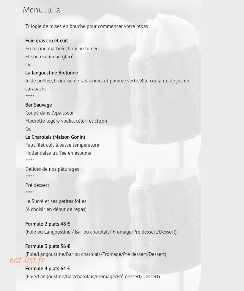 Restaurant Le Petit Prince — carte page 3