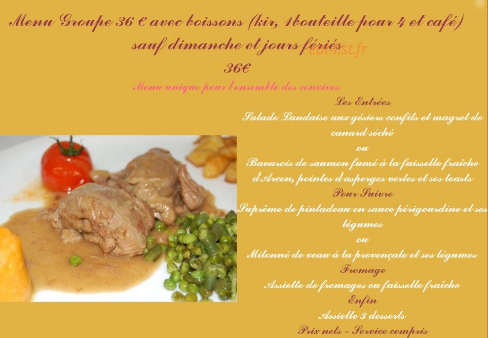 Le Lion d'Or — carte page 6