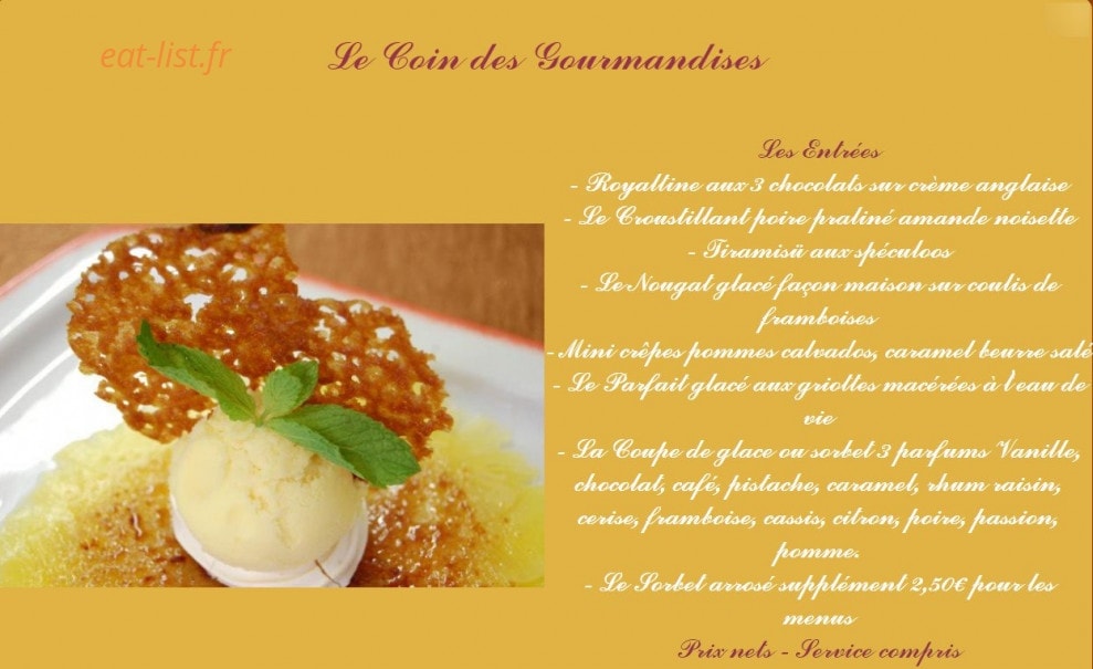 Le Lion d'Or — carte page 4