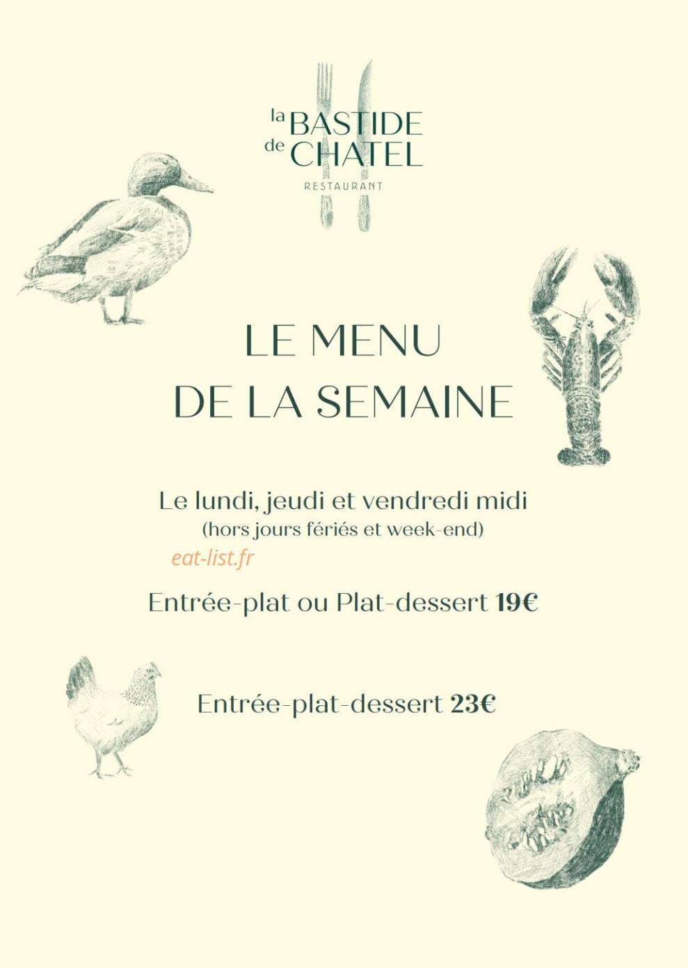 La Bastide de Chatel — carte page 2