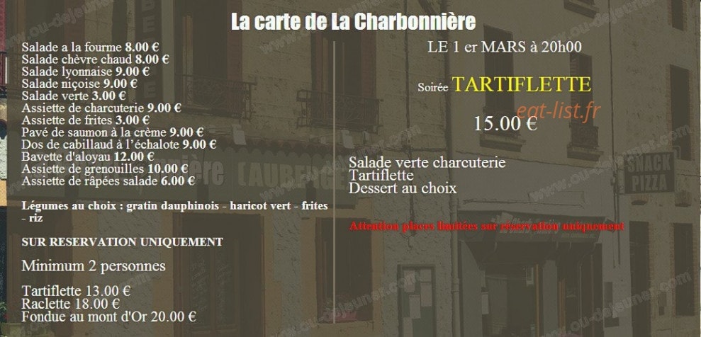 La Charbonnière — carte page 2