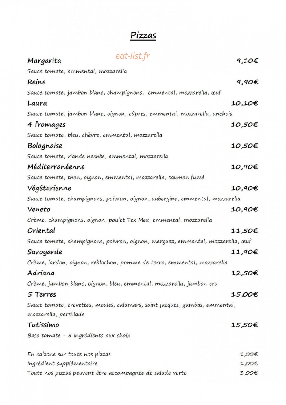 Les 5 terres — carte page 3