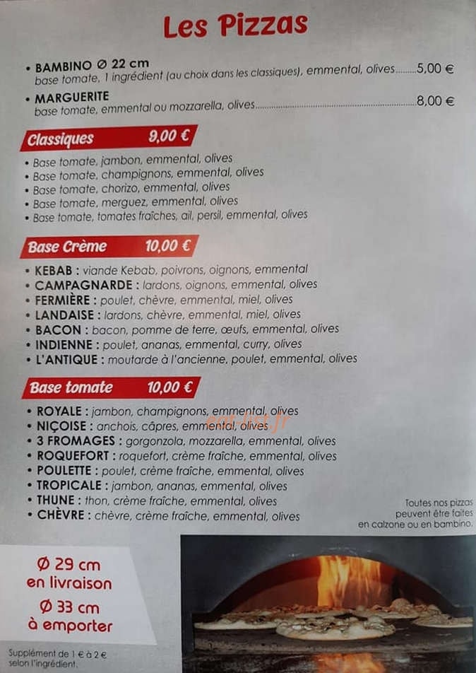 Pizza iella — carte page 2