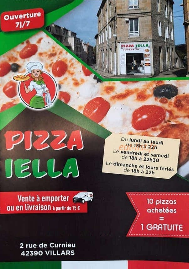 Pizza iella — carte page 1