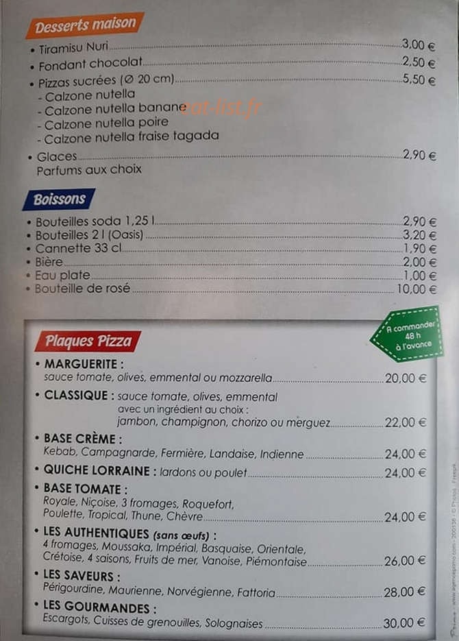 Pizza iella — carte page 4