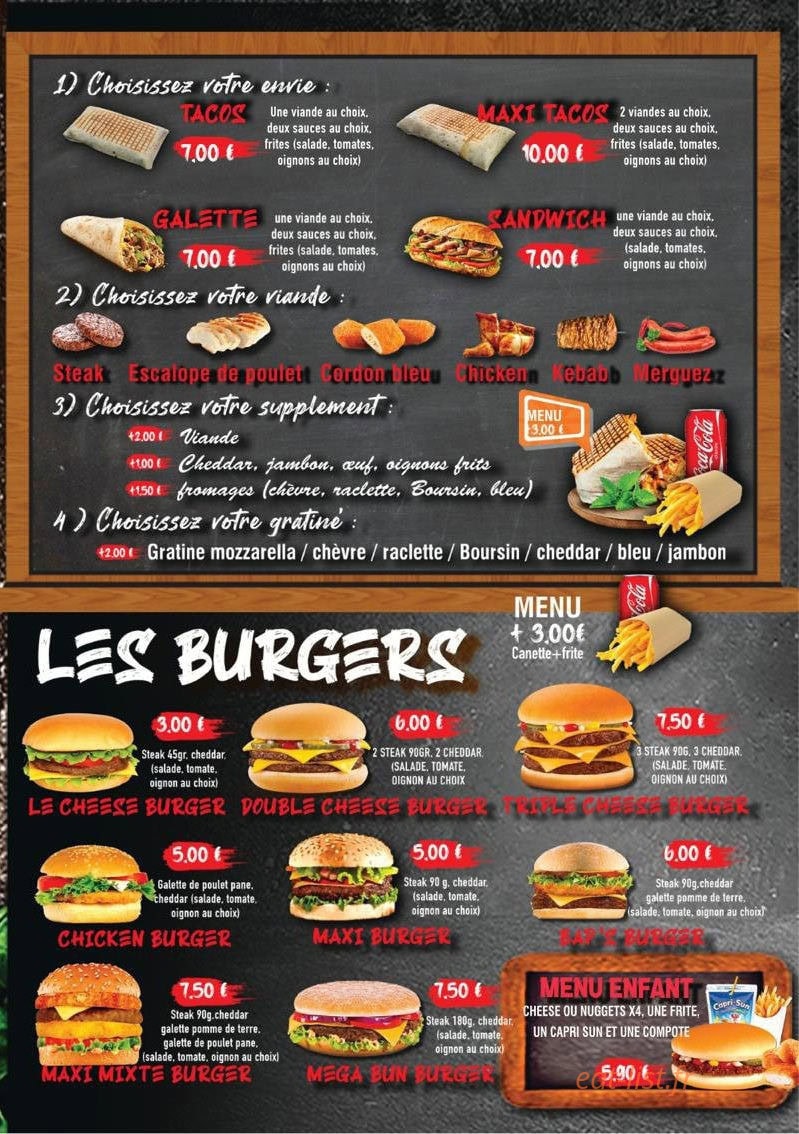 Allo Pizza 42 — carte page 3