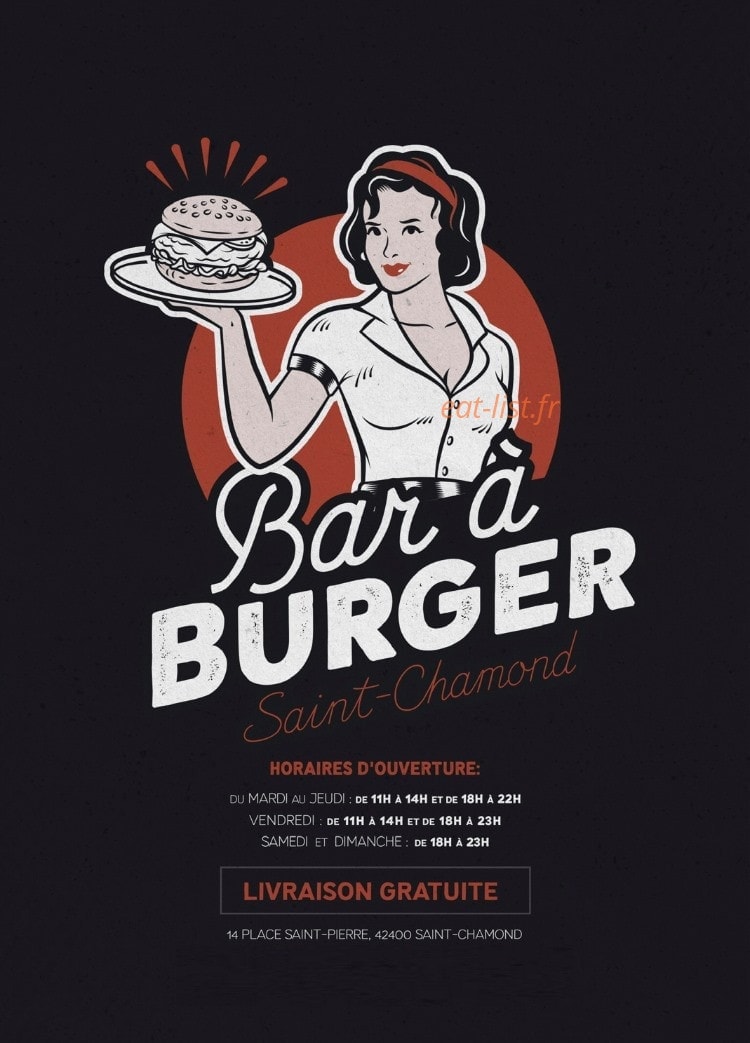 Bar à Burger — carte page 1