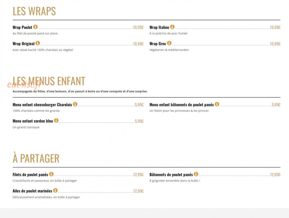 Brut Butcher — carte page 2