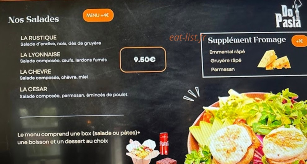 Do'Pasta — carte page 2