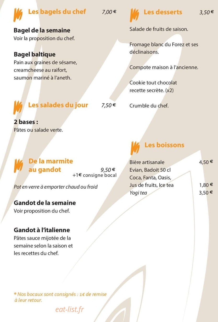 L' Emporte Chef — carte page 3