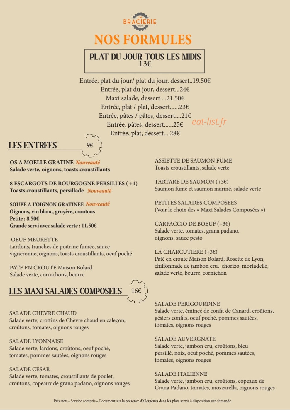 La Bracierie — carte page 4