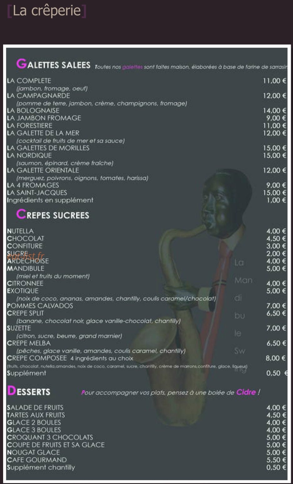 La Mandibule swing — carte page 1