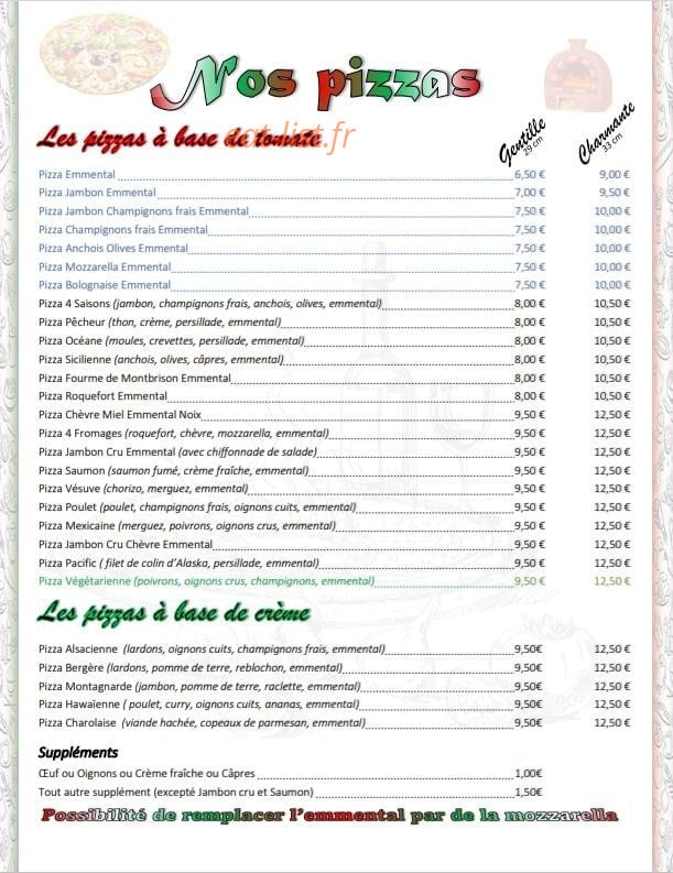 Le Four A Bois — carte page 2