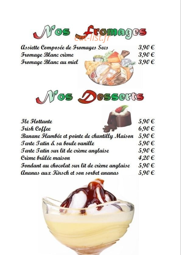 Le Four A Bois — carte page 5