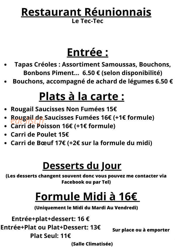Le Tec-Tec — carte page 1