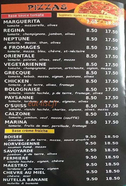 O'swiss food — carte page 1
