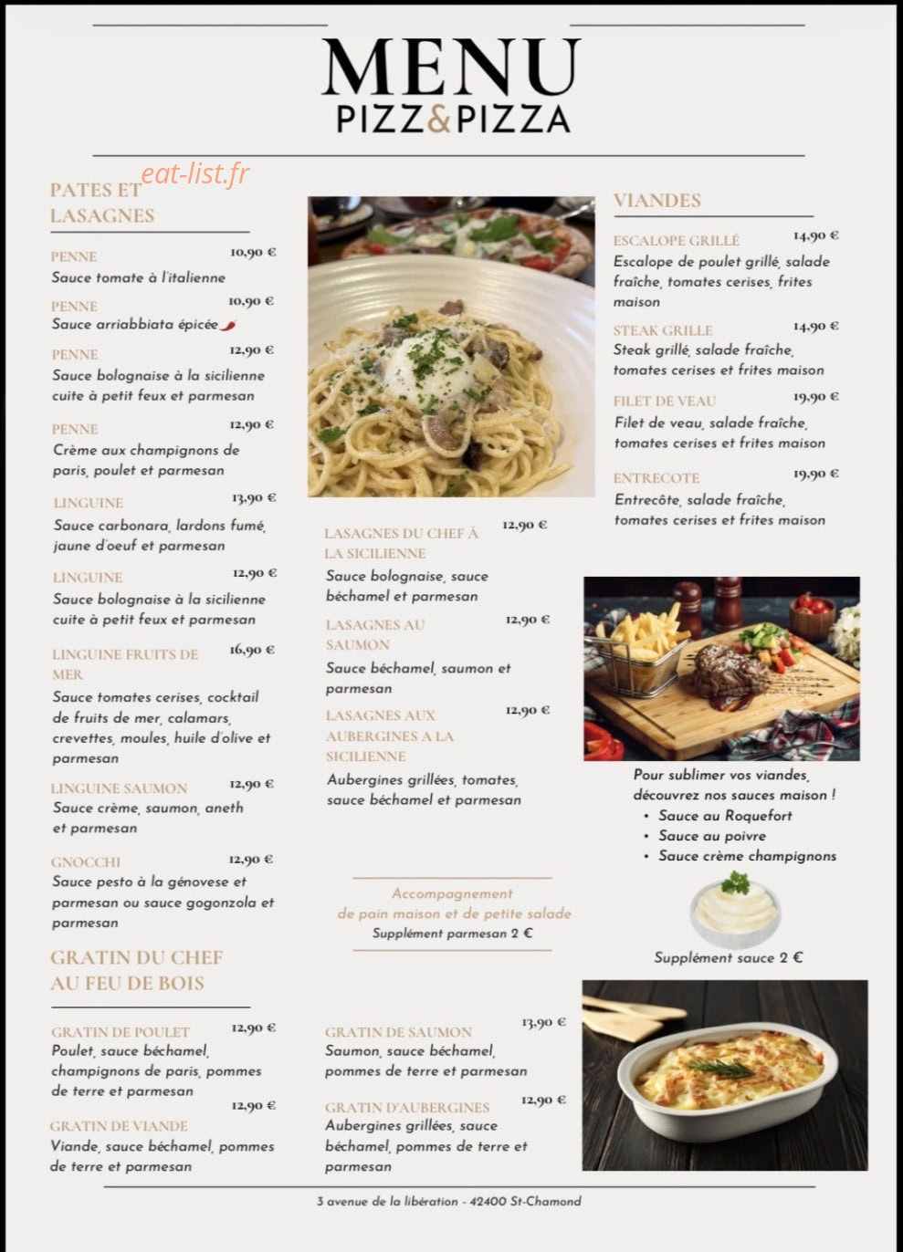 Pizz&pizza — carte page 4