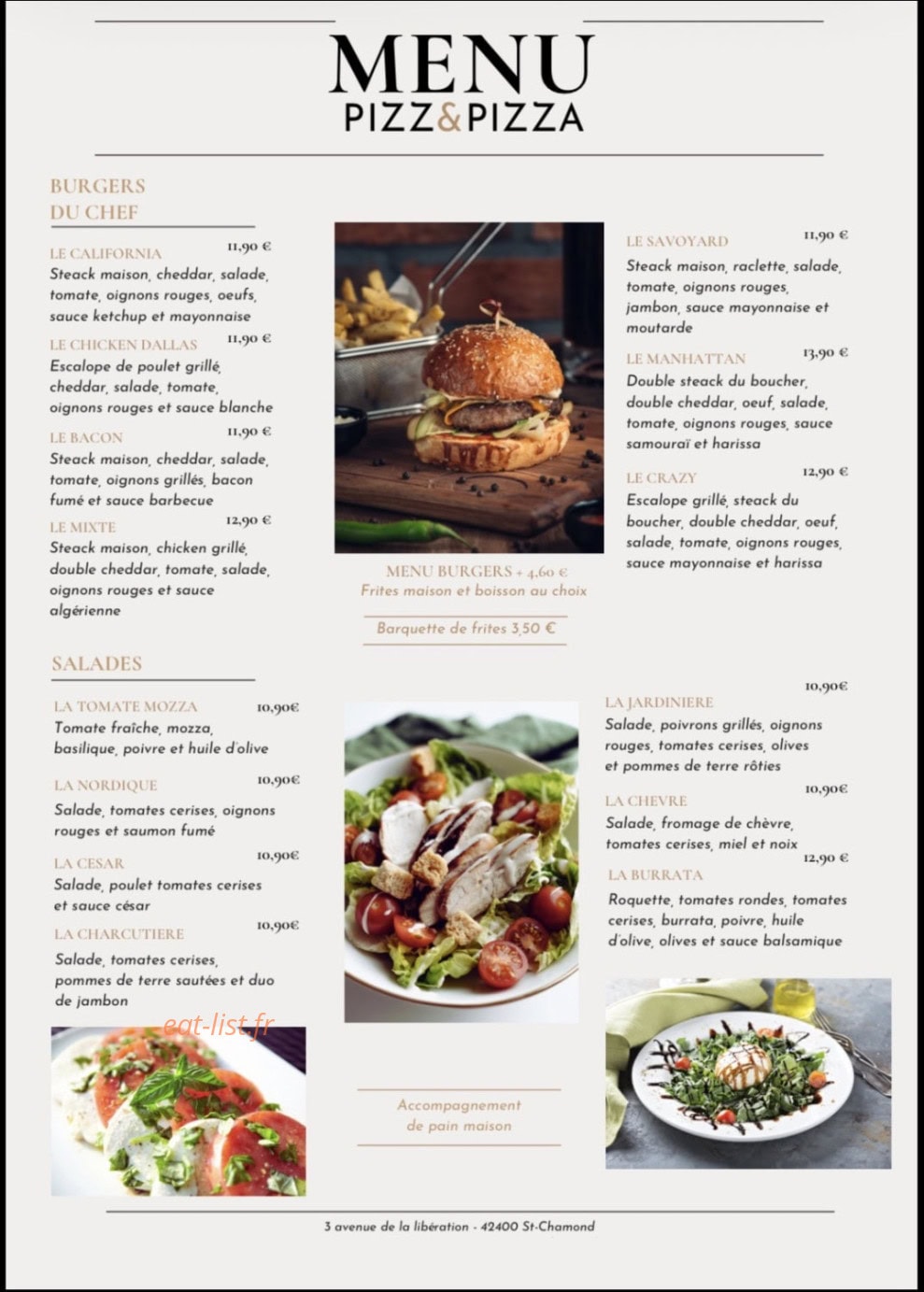 Pizz&pizza — carte page 3