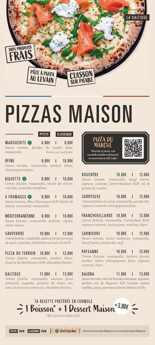Pizza Cosy Saint-Chamond — carte page 3
