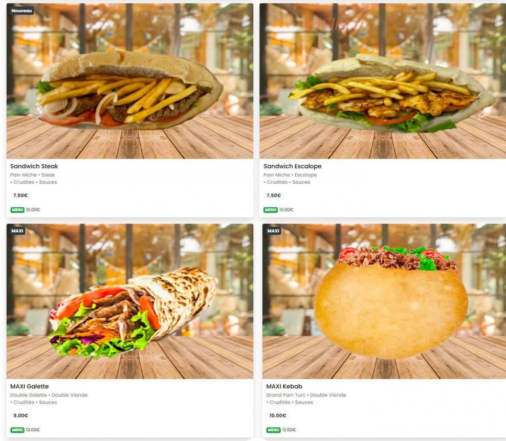 Restaurant Anatolia — carte page 2