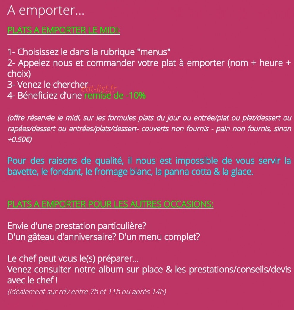 Restaurant L & lui — carte page 4