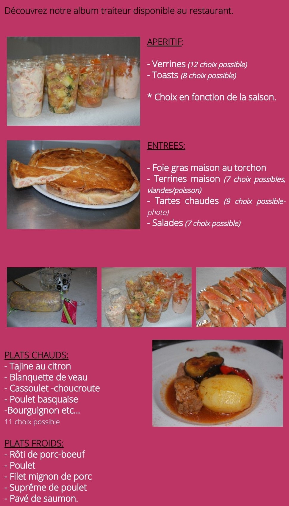 Restaurant L & lui — carte page 3