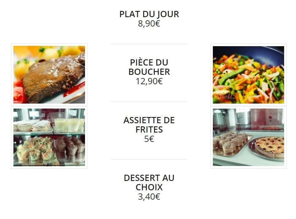 Resto'Campus — carte page 2