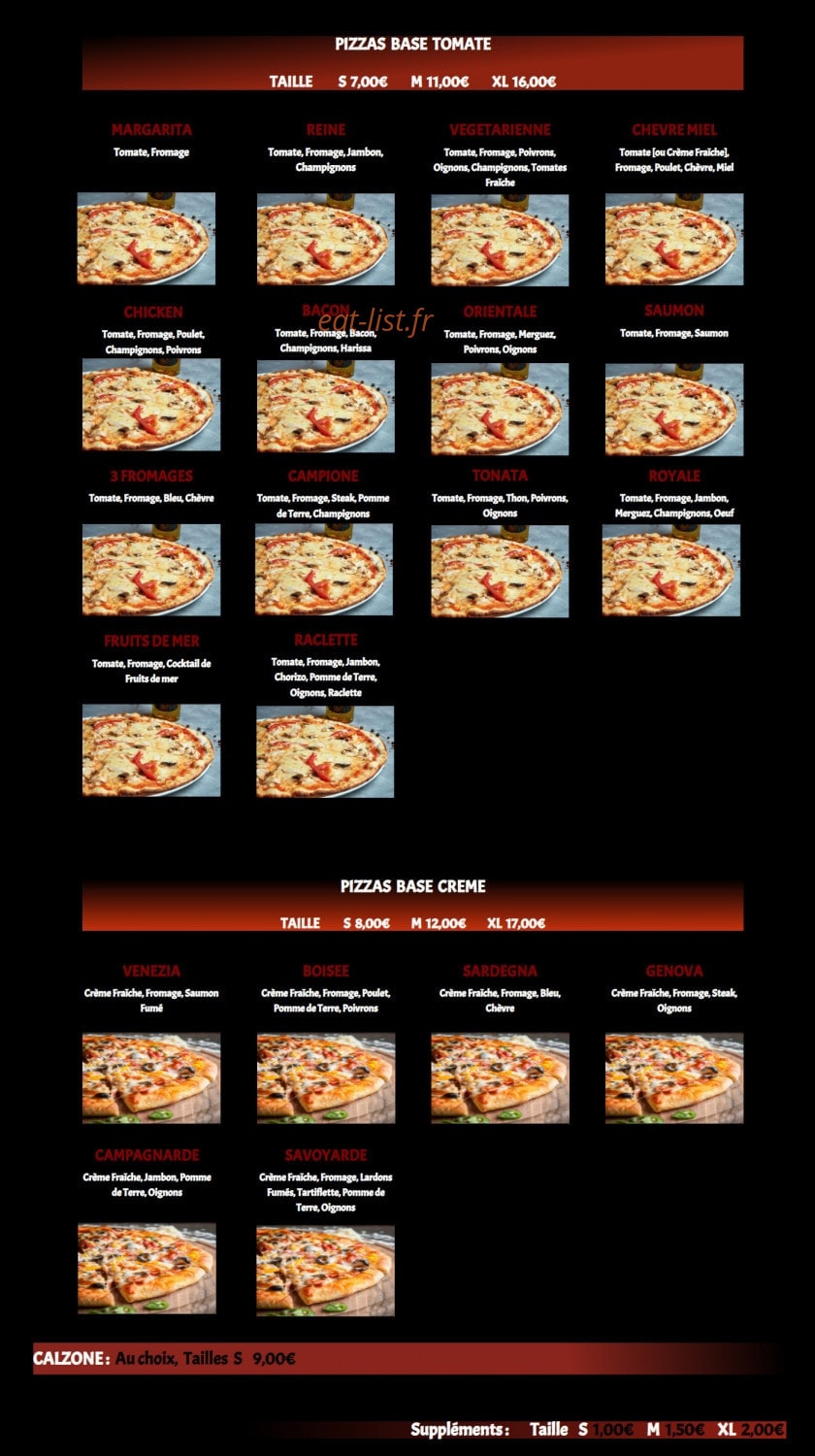 Urban food — carte page 1