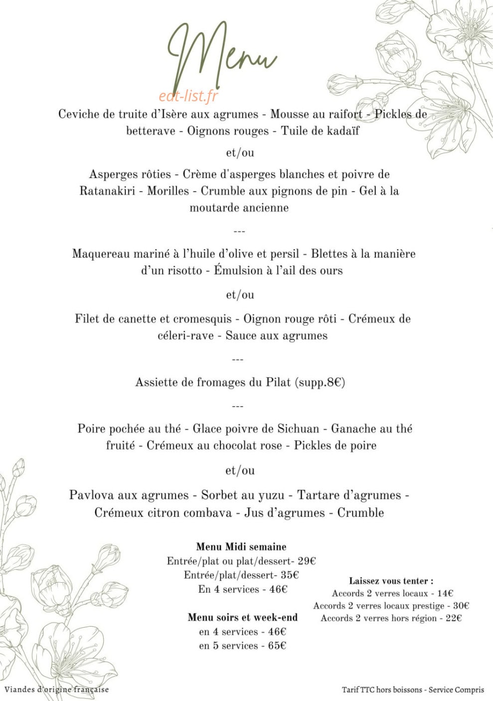 Château de Villars — carte page 1