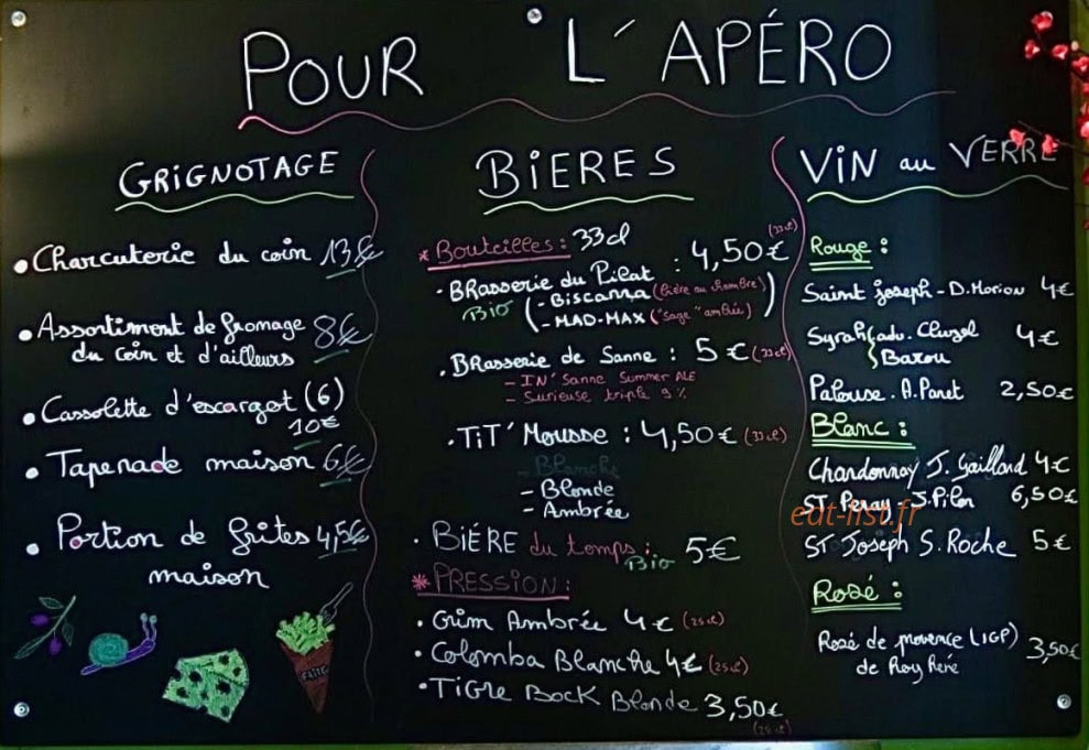 L'Arrosoir — carte page 1