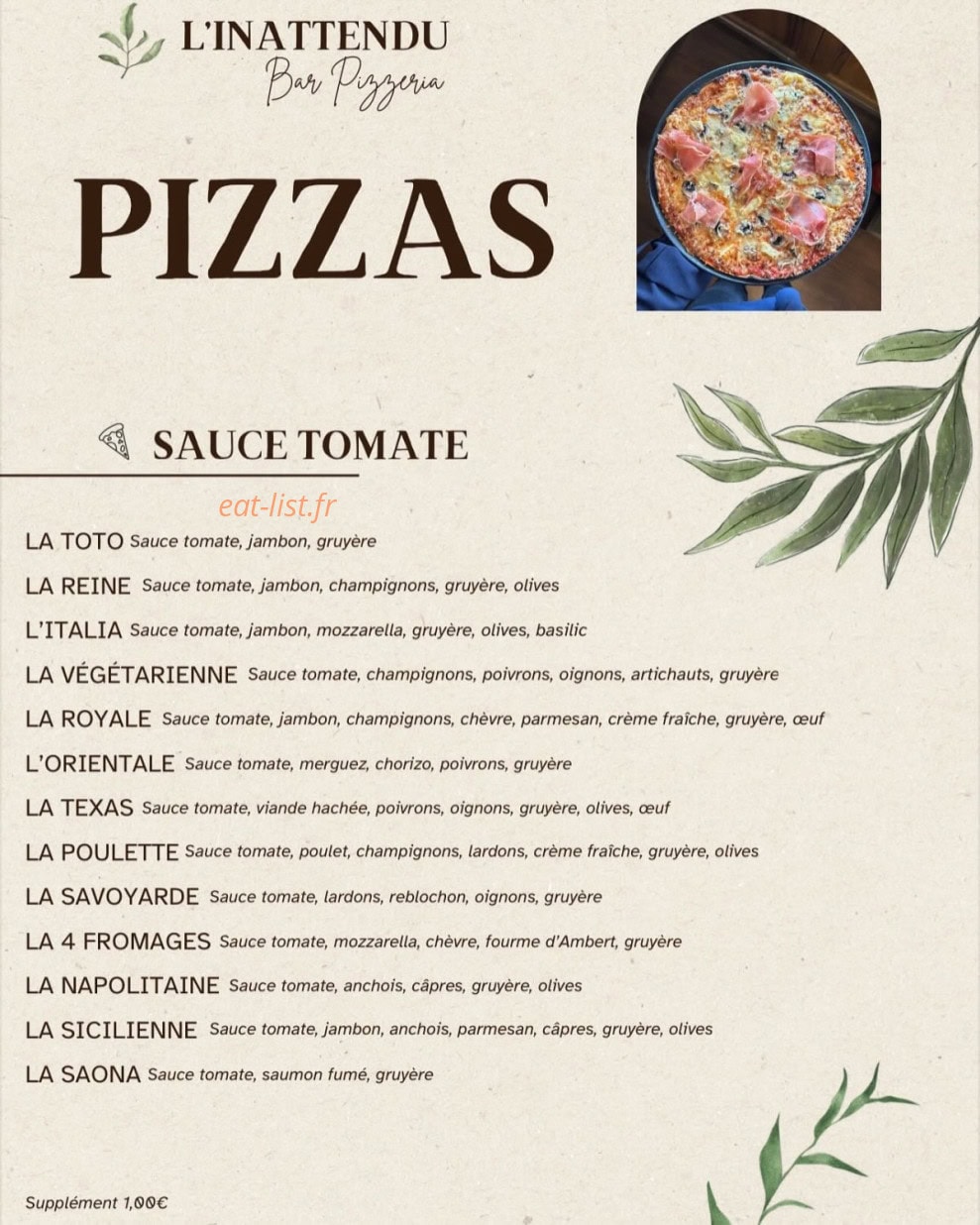 L’inattendu — carte page 1