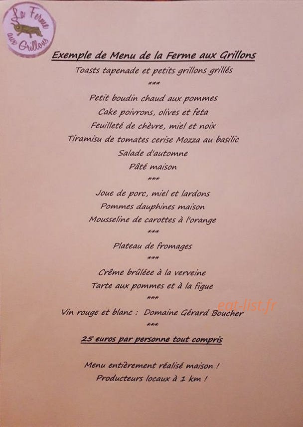 La ferme aux grillons — carte page 1