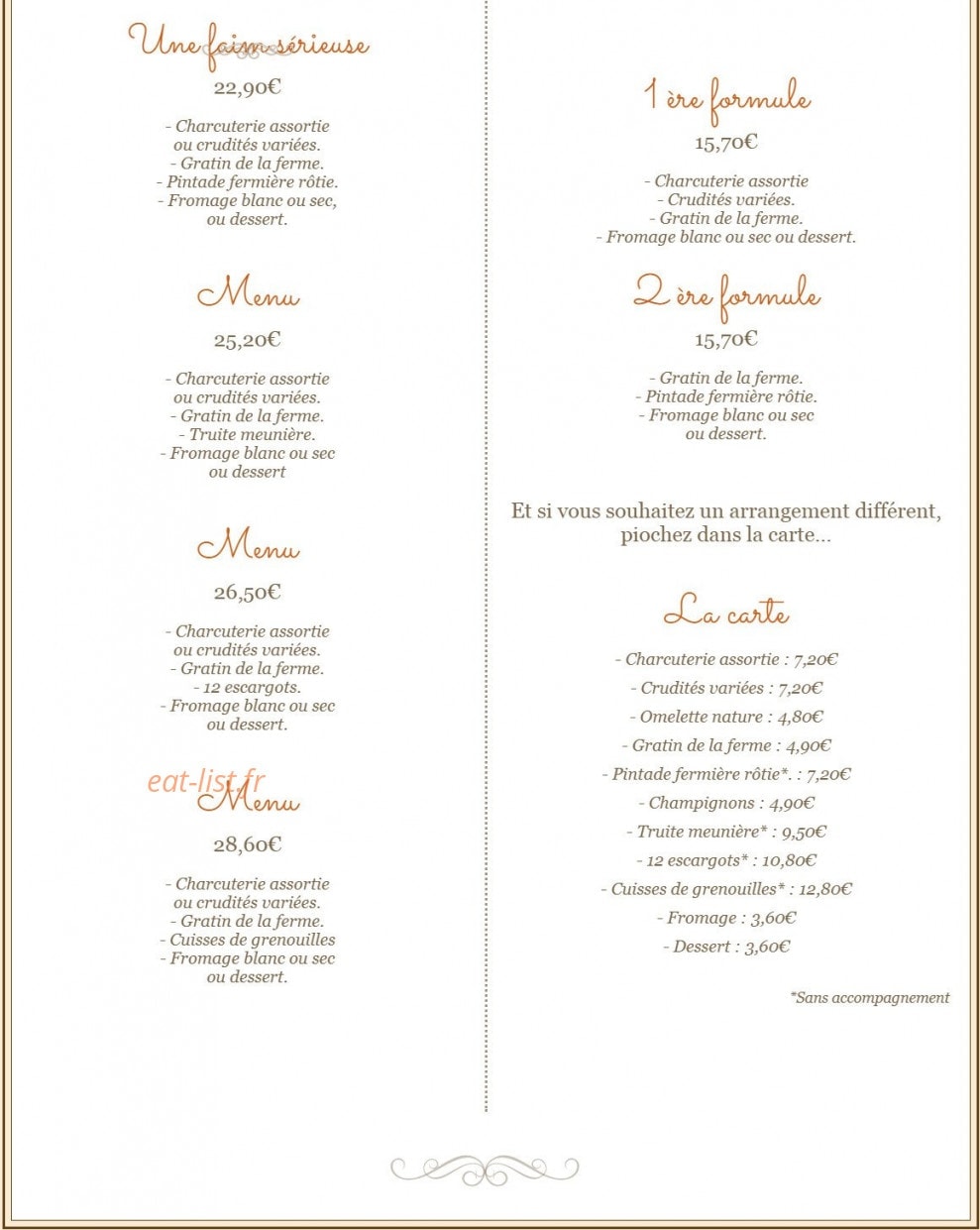 La Ferme de la Croix — carte page 3